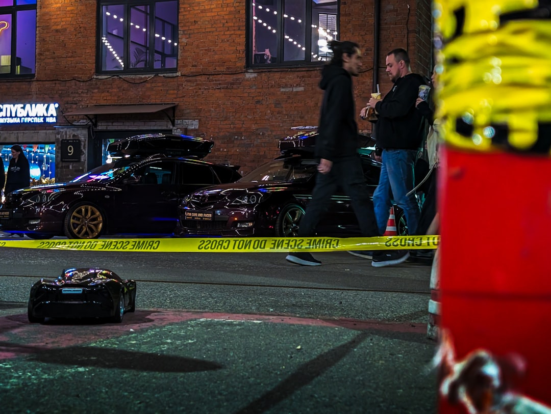 crime scene investigation in residential area