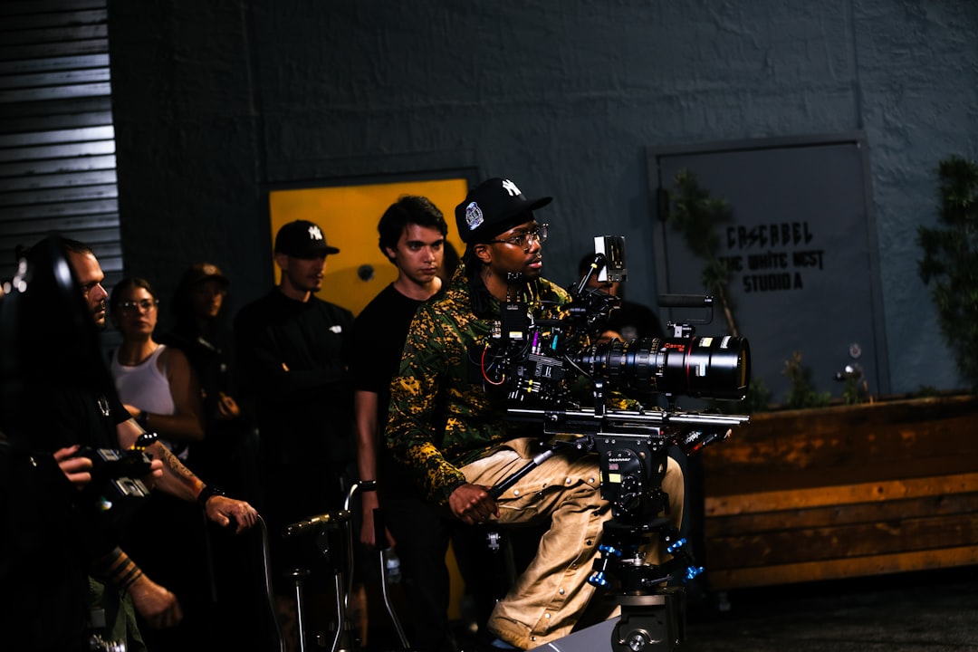 Arif Ertan Güntav sinema setinde