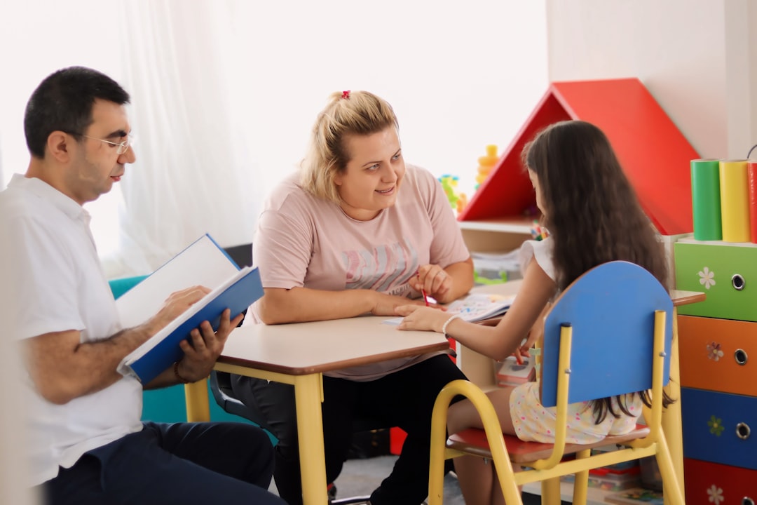 teacher with children in safe classroom